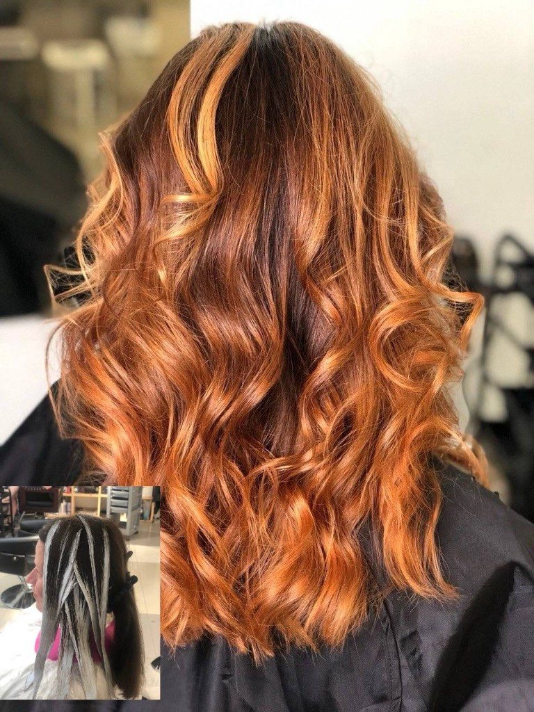 Сложное окрашивание, пример работы